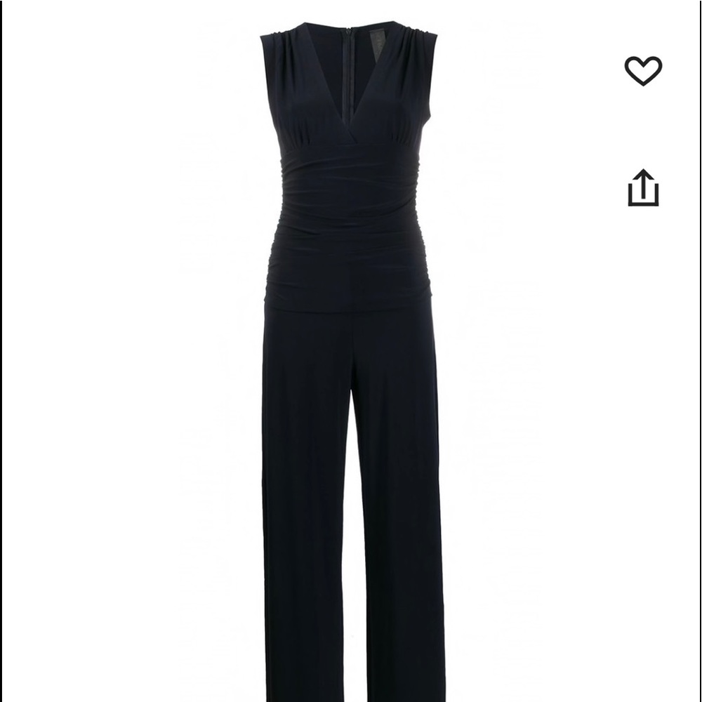 Norma Kamali black jumpsuit